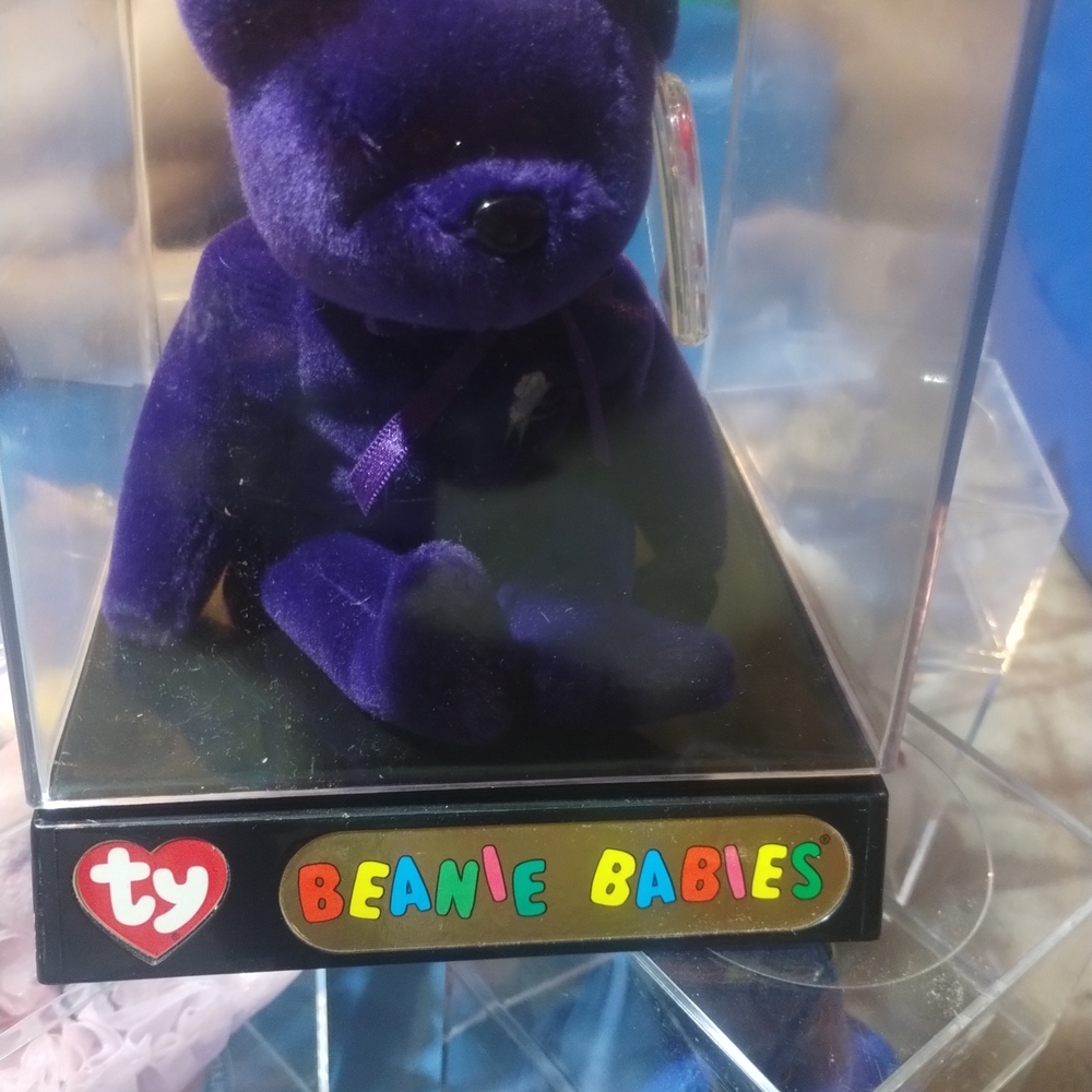 Ty Beanie Babies Purple Bear